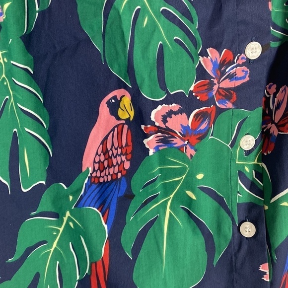 Draper James x Eloquii parrot print shoulder tie sleeveless top NWT - Picture 3 of 9